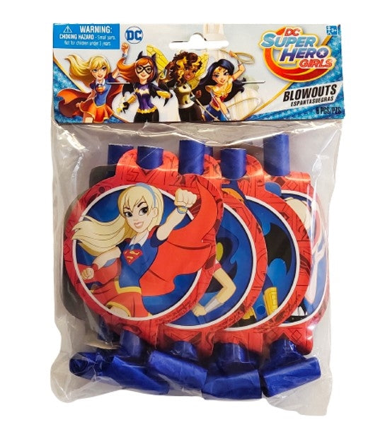 DC Super Hero Girls Party Favors Blow Outs Birthday Party Supplies 8 Per Package