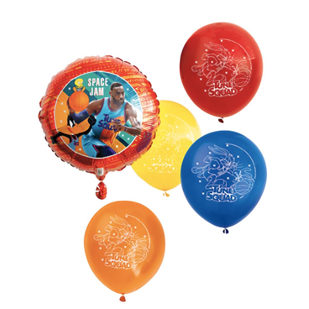Space Jam A New Legacy Balloon Bouquet Looney Tunes Birthday Party Supplies 6 Pc