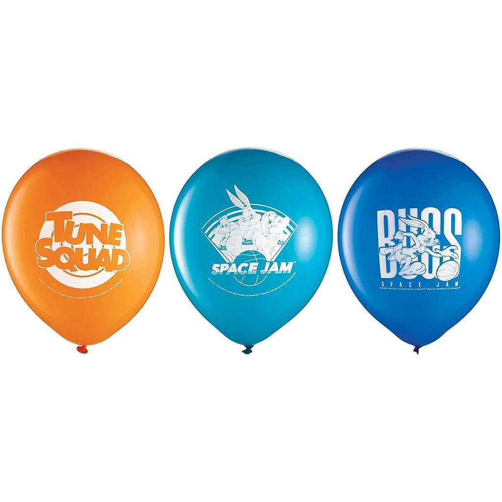 Space Jam 2 A New Legacy Latex Balloon Bouquet Birthday Party Supplies 6 Pc