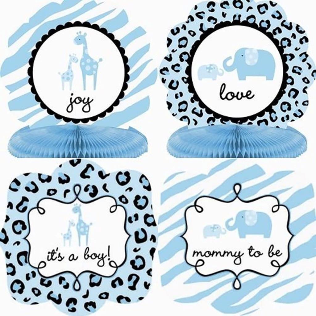 Sweet Safari Welcome Baby Boy Decoration Shower Decor Garlands Centerpiece 10 Pc