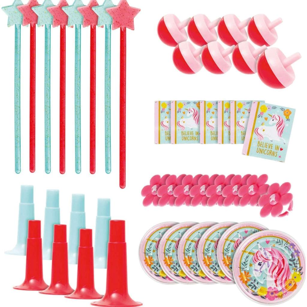 Unicorn Party Favors Mega Birthday Party Value Pack 48 Pieces New