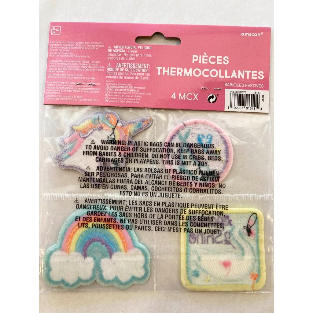 Unicorn Iron On Patches Appliques Birthday Party Favors 4 Styles Embroidered New