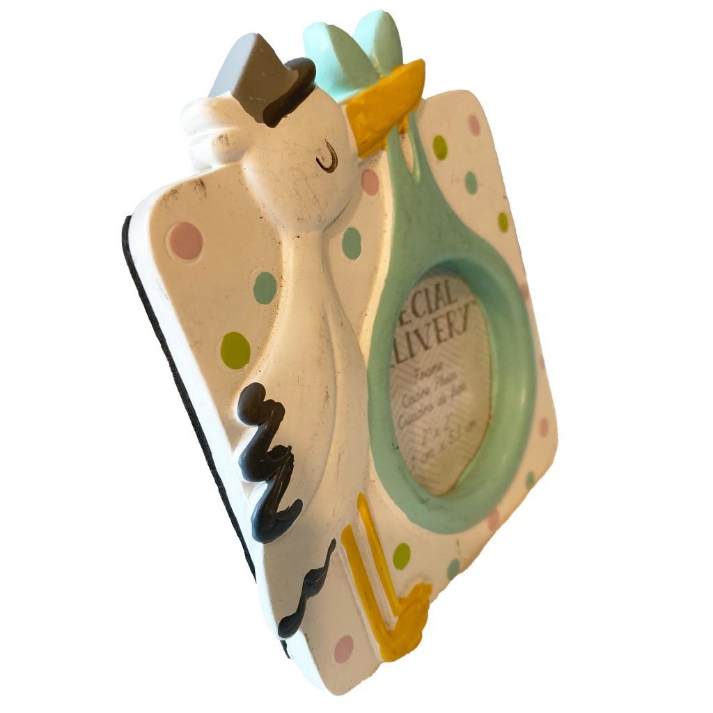 Baby Special Delivery Stork Photo Frame New