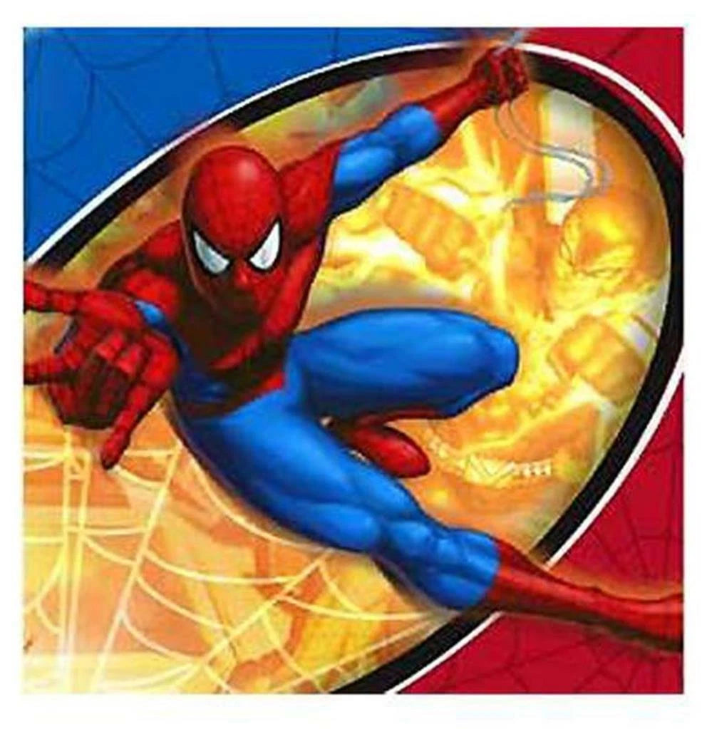 Spider-Man Spider Sense Lunch Napkins Spiderman Birthday Party Supplies 16 Ct