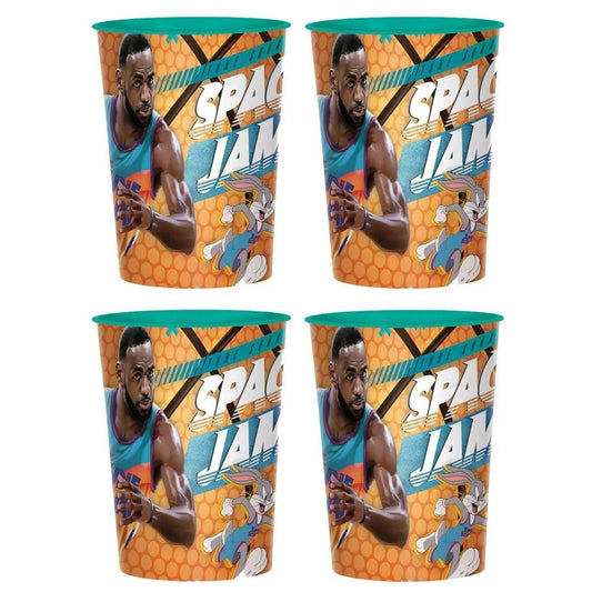 Space Jam A New Legacy Stadium Cups Keepsake Birthday Party Supplies 4 Count