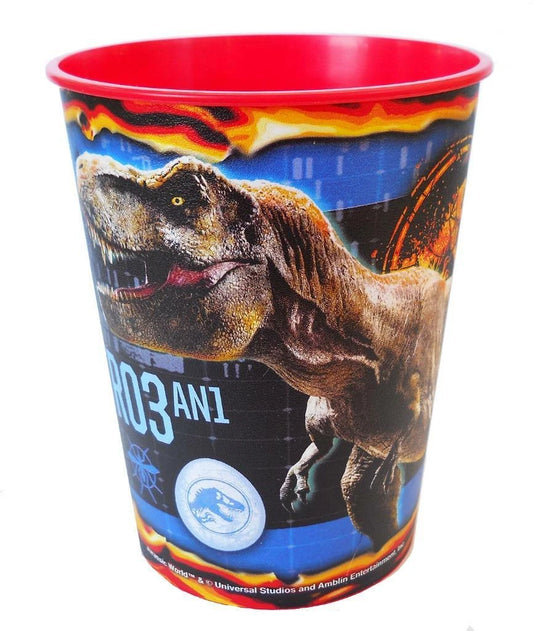 Jurassic World Stadium Keepsake Favor Cup with American Flag 16 oz 1 Count New