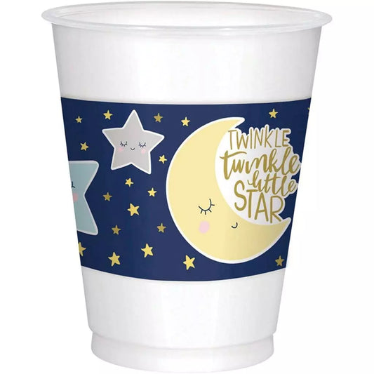 Twinkle Twinkle Little Star Plastic Cups 16 oz Baby Shower Supplies 25 Per Pack