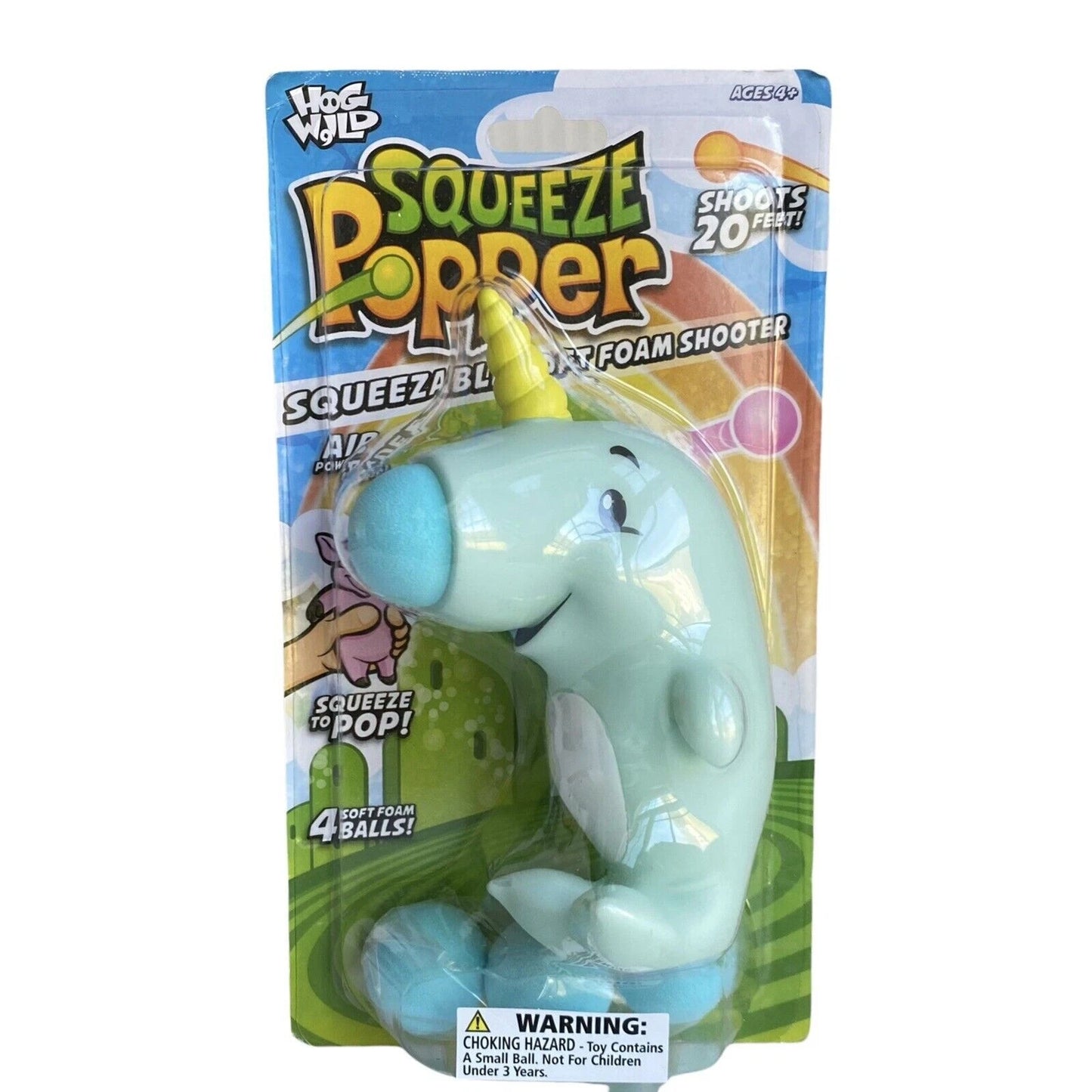 Hog Wild Squeeze Foam Ball Popper Shooter Air Powered Kids Birthday Party Favors