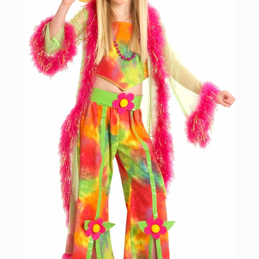 Hippie Flower Girl Halloween Costume by Princess Paradise Sz Small 6 Girls NEW