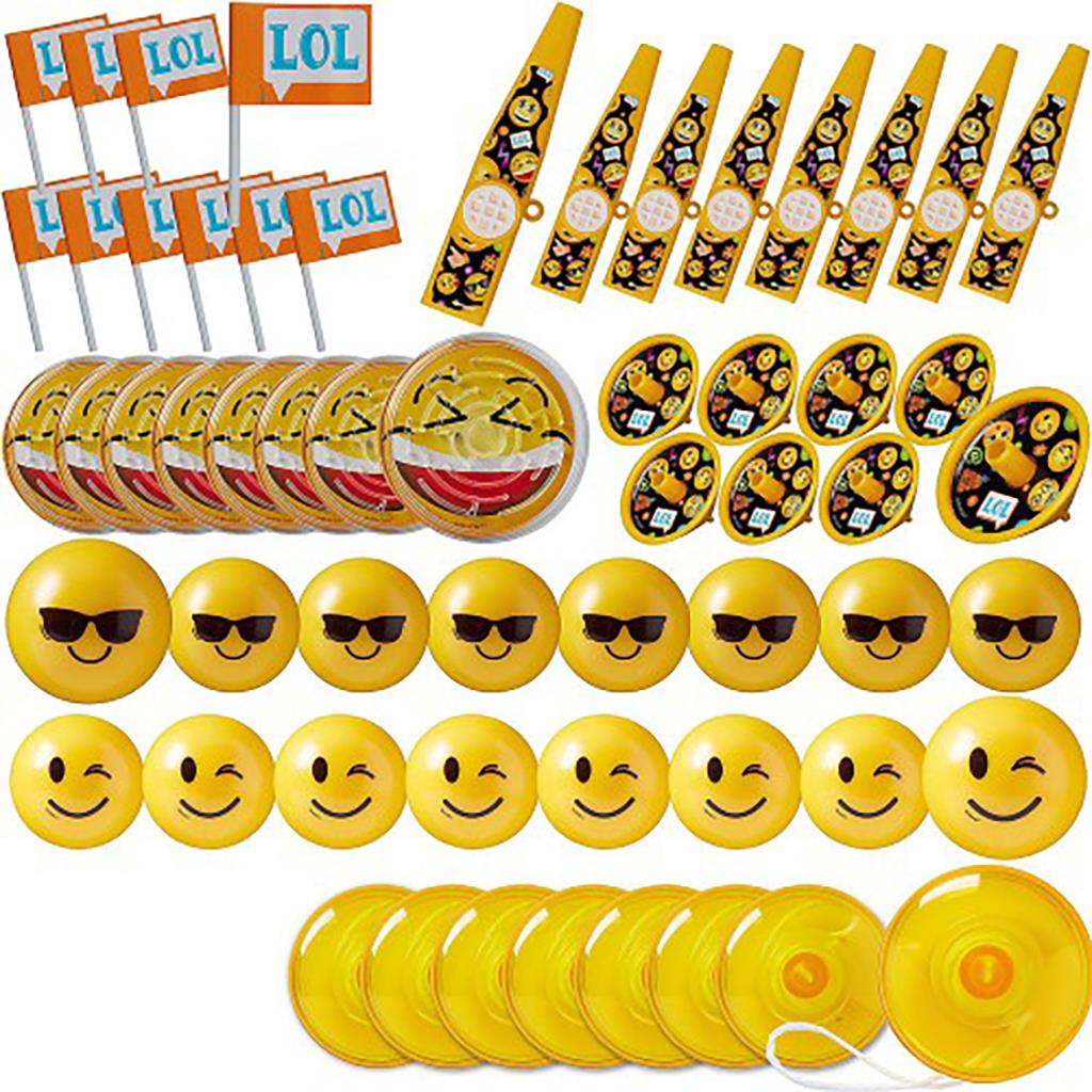 Emoji LOL Party Favors Mega Birthday Party Value Pack 48 Pieces New
