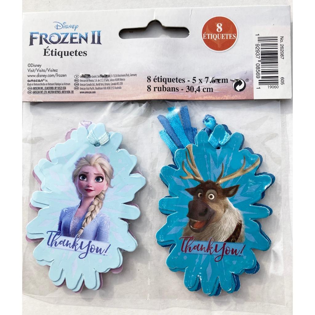 Disney Frozen Thank You Gift Tags Birthday Party Favors 8 Asst Per Package