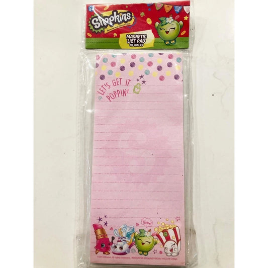 Shopkins Magnetic Note List Pad  Birthday Party Favors Toys 1 Per Package New