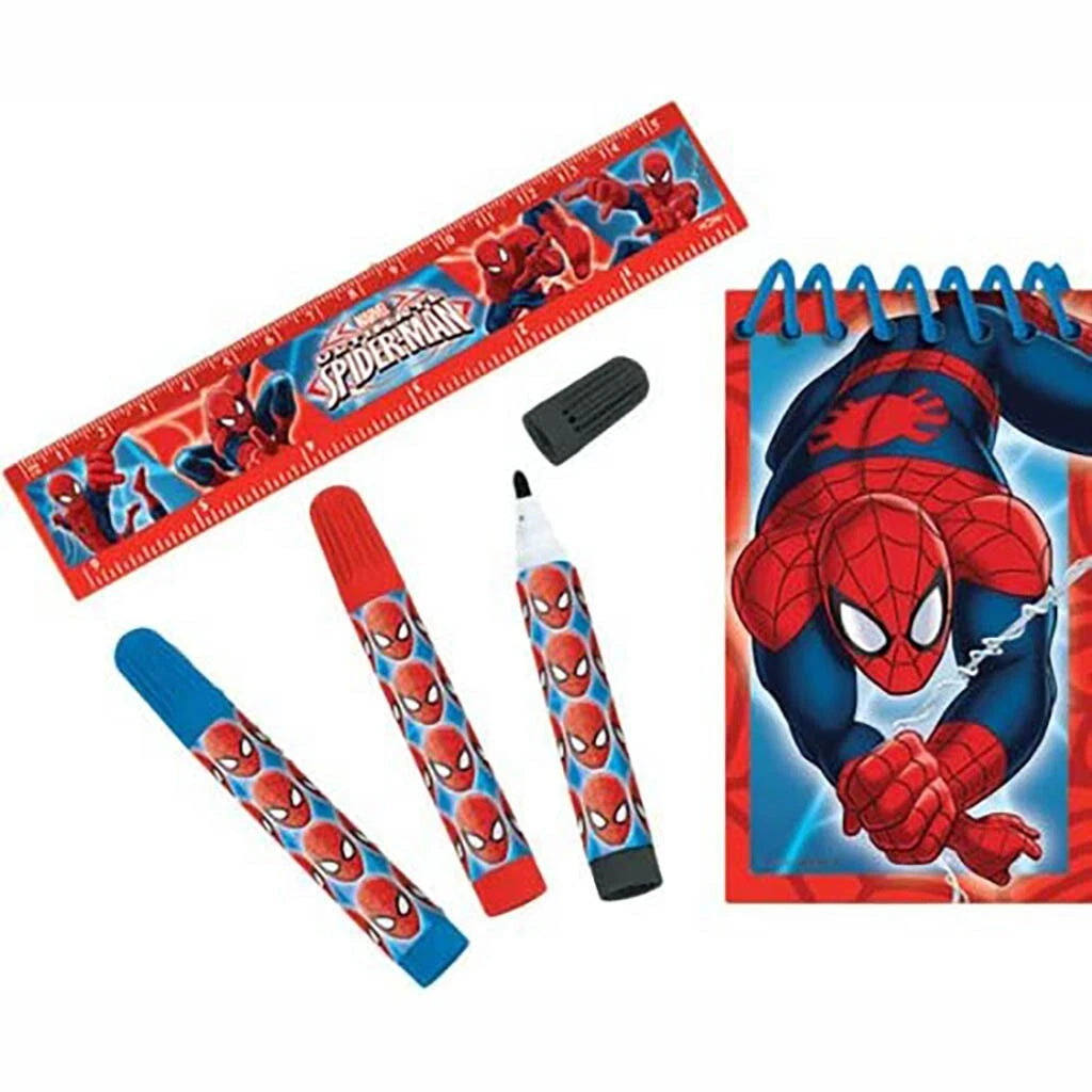 Marvel Ultimate Spiderman Stationery Activity Playlet Birthday Party Favor 5 Pc