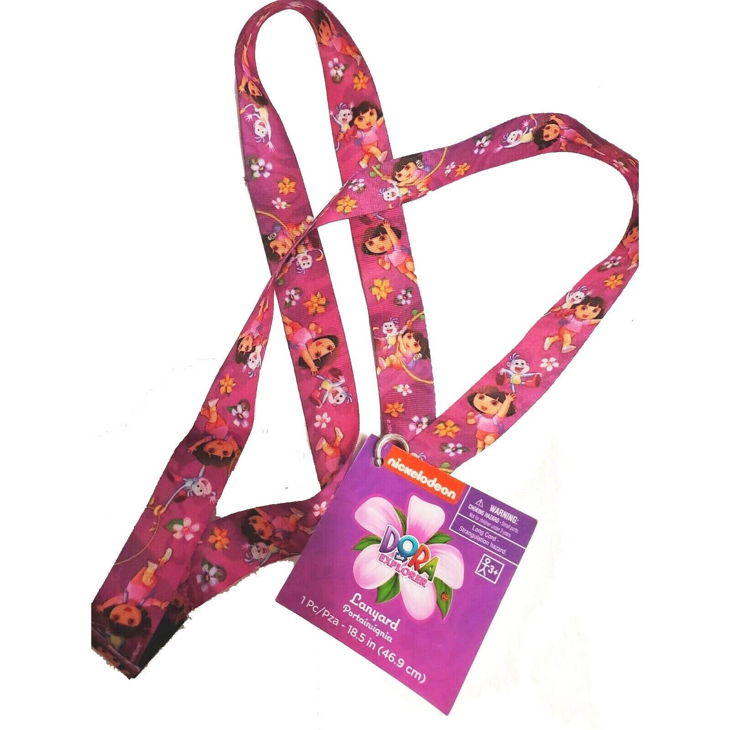 Dora The Explorer Lanyard Pink ID Holder Neck Strap Birthday Party Favor NEW