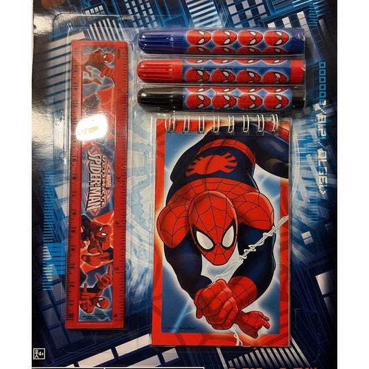 Marvel Ultimate Spiderman Stationery Activity Playlet Birthday Party Favor 5 Pc