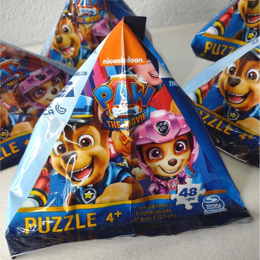 Paw Patrol The Movie 48 Pc Puzzle Birthday Party Favors 7" x 4" New
