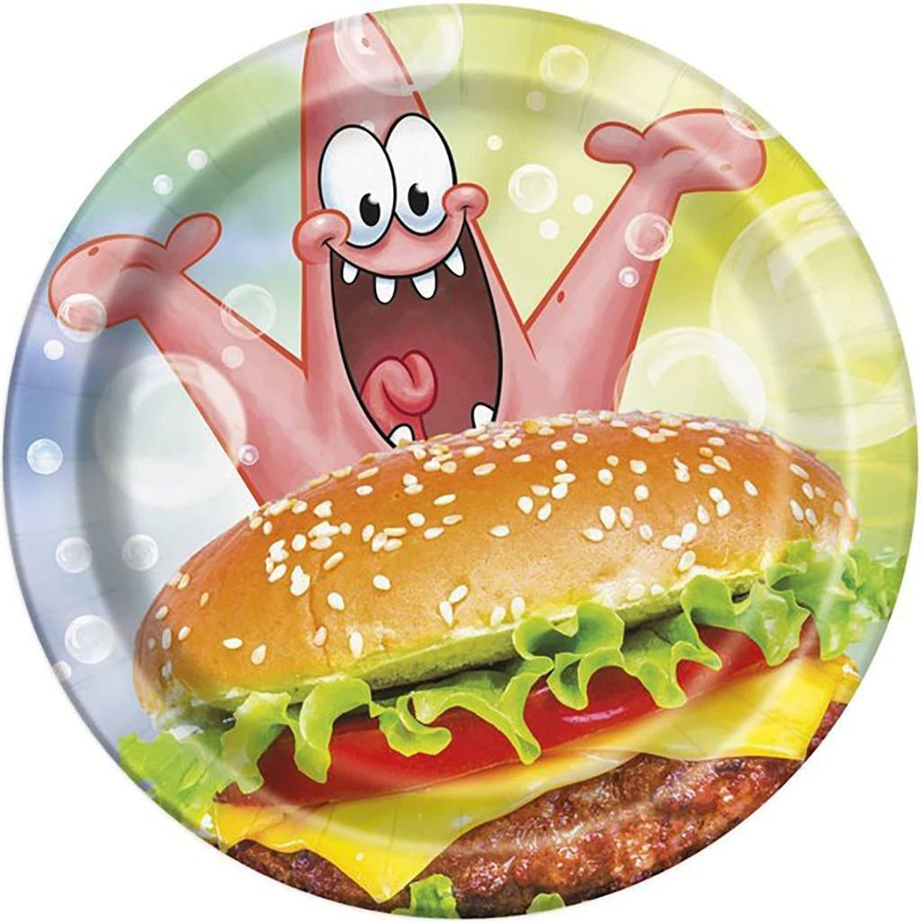 SpongeBob Square Pants Dessert Plates Birthday Party Supplies 8 Per Package New