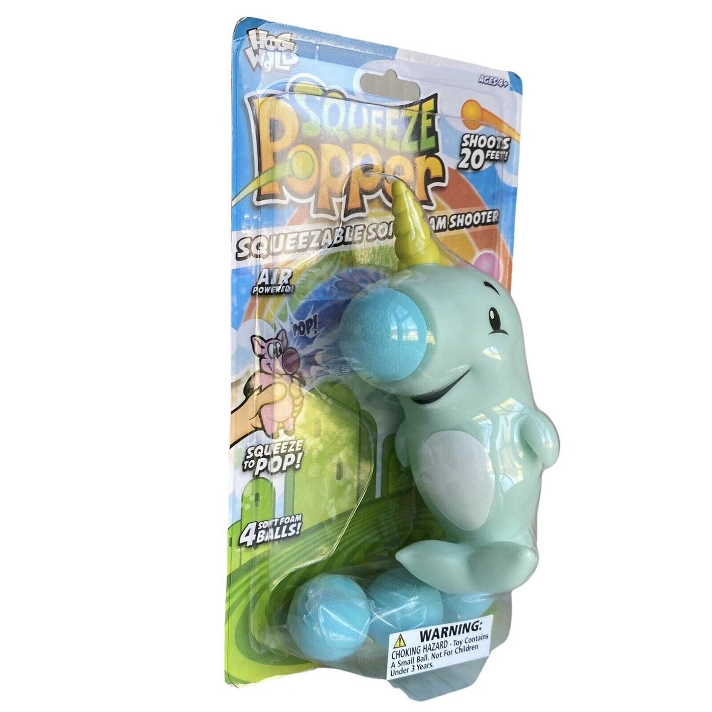 Hog Wild Squeeze Foam Ball Popper Shooter Air Powered Kids Birthday Party Favors