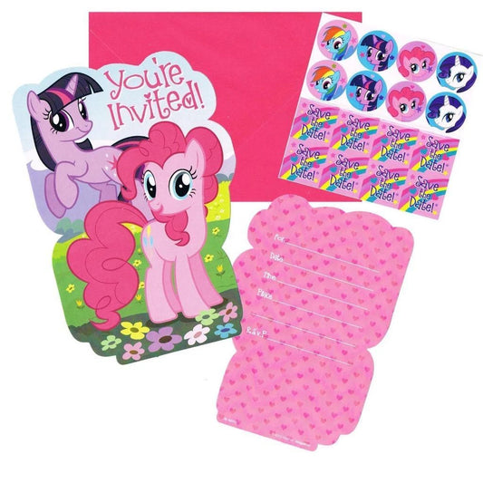 My Little Pony Friendship Invitations Envelopes Seals Stickers Birthday Party 8