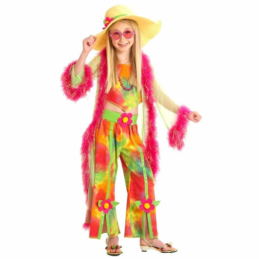 Hippie Flower Girl Halloween Costume by Princess Paradise Sz Small 6 Girls NEW