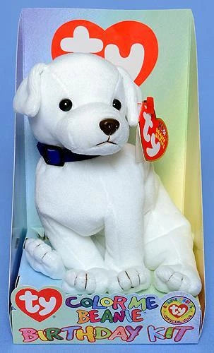 Color Me Beanie Dog Birthday BBOC Kit Ty Beanie Baby MWMT Collectible Retired